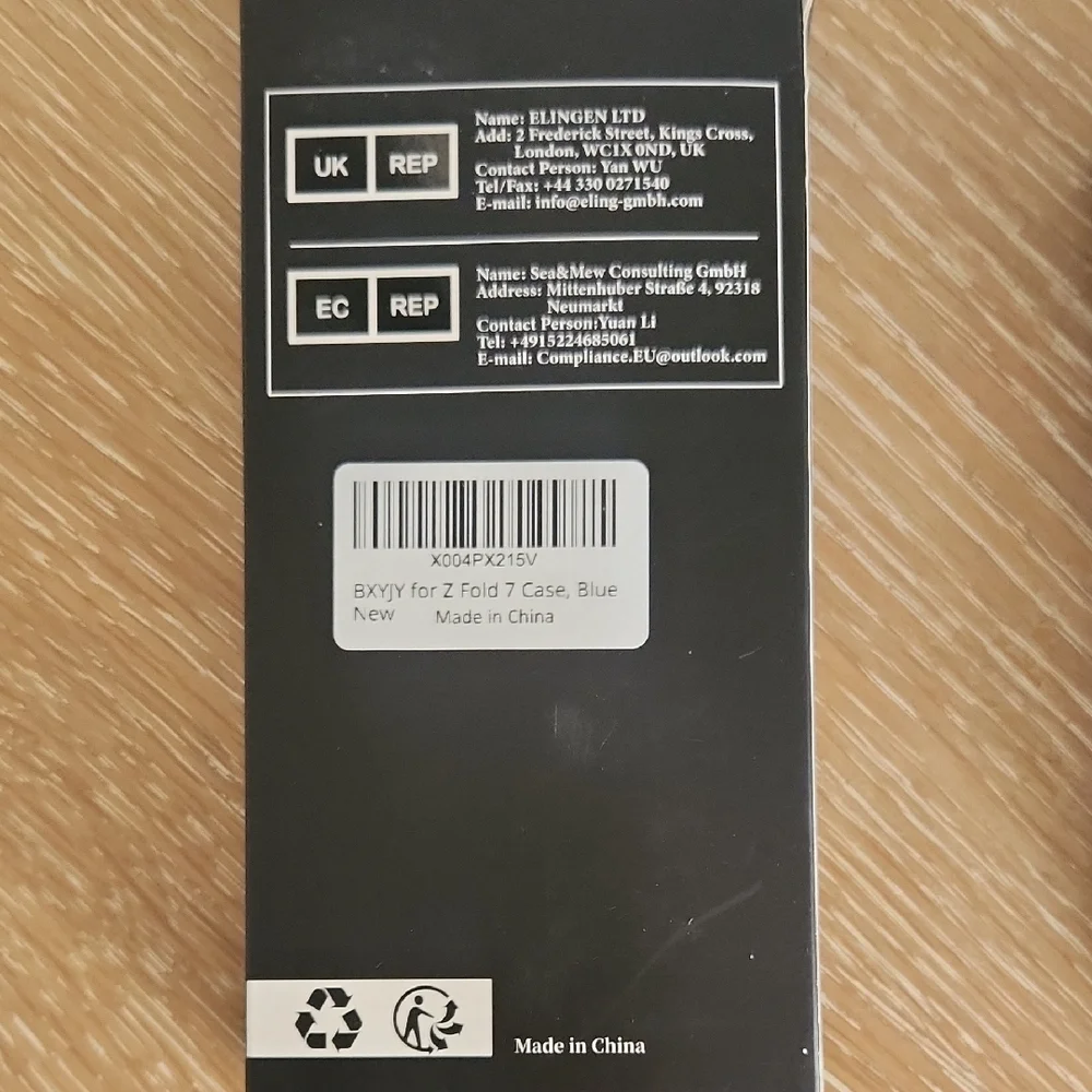 Samsung Galaxy Z Fold Series Blue Protective Case